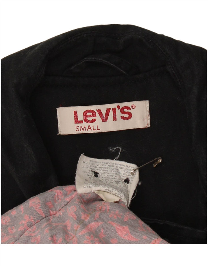 LEVI'S Chaquetón para mujer UK 10 Small Algodón negro