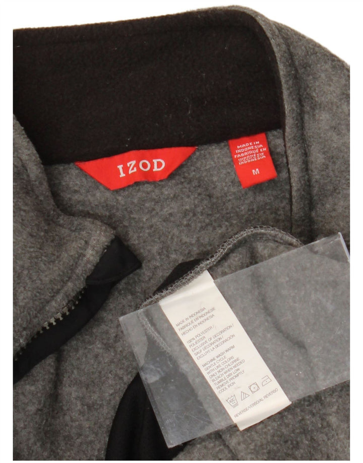 Chaleco polar para hombre IZOD UK 38 Poliéster gris medio