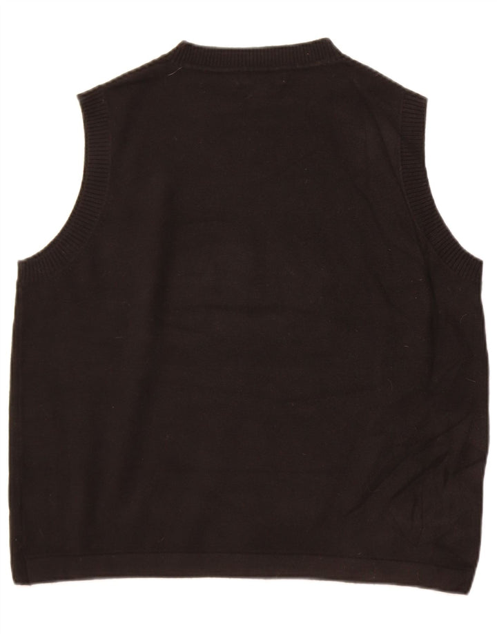 Marks & Spencer - Camiseta sin mangas para hombre, talla grande, poliéster negro