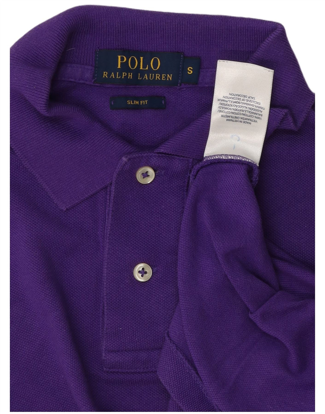 POLO RALPH LAUREN Polo Slim Fit para Hombre Pequeño Algodón Púrpura