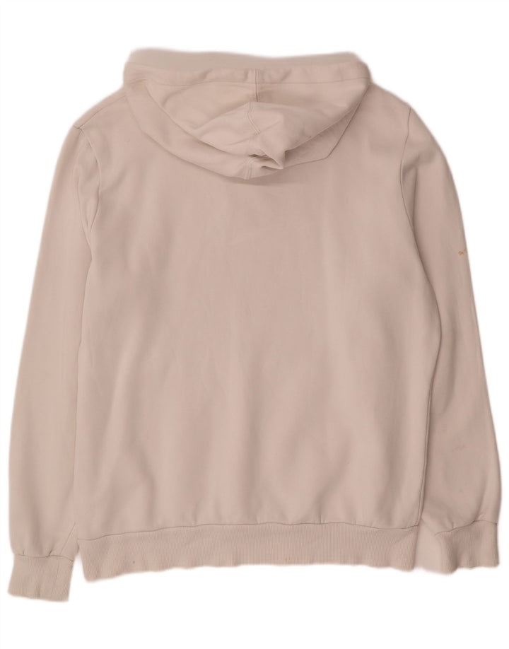 PUMA Jersey con capucha para hombre, tamaño mediano, algodón blanco