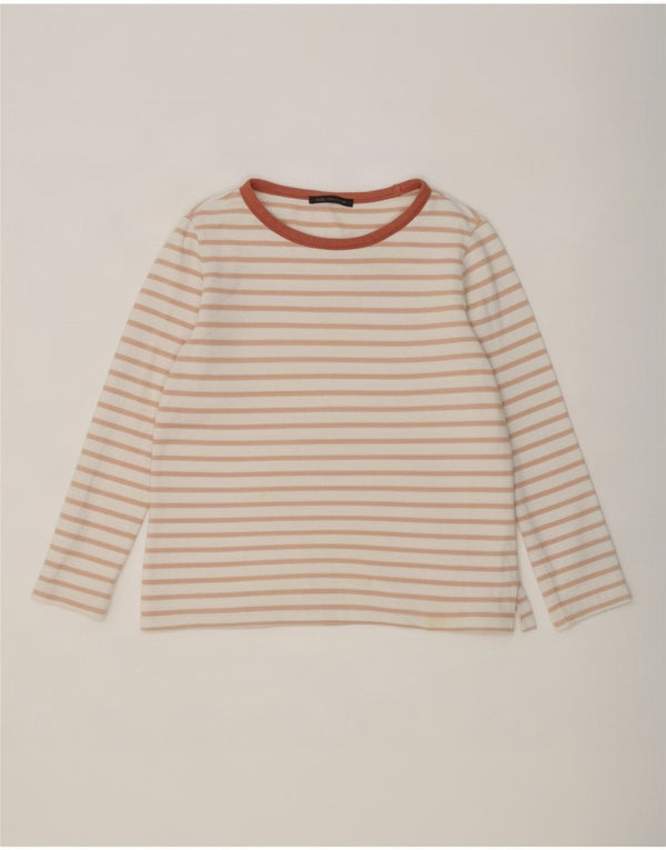 Marks & Spencer Top para mujer de manga larga UK 44 Grande Algodón a rayas blancas