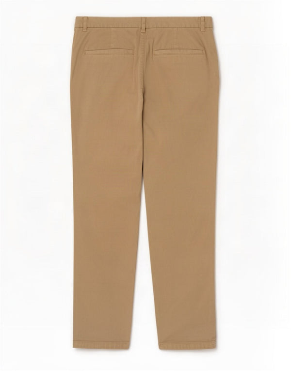 Marks & Spencer Pantalones chinos ajustados para mujer UK 12 Medium W30 L29 Beige