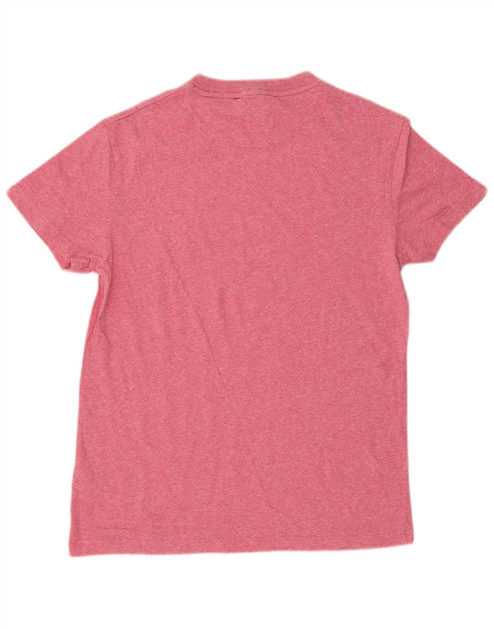 Superdry Camiseta para hombre Top Small de algodón moteado en rosa