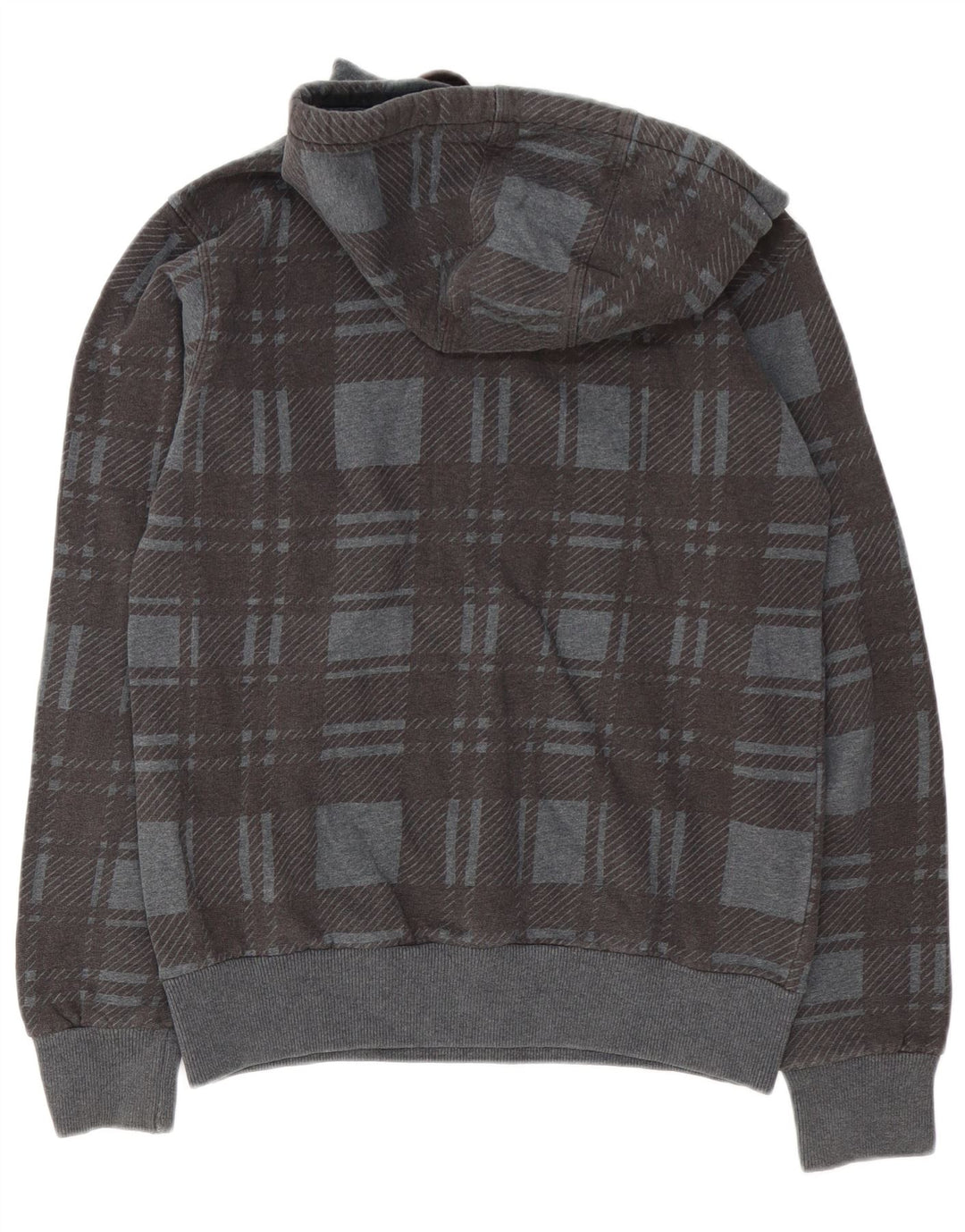 North Sails Hombre Sudadera Con Capucha Jersey De Algodón A Cuadros Gris Medio