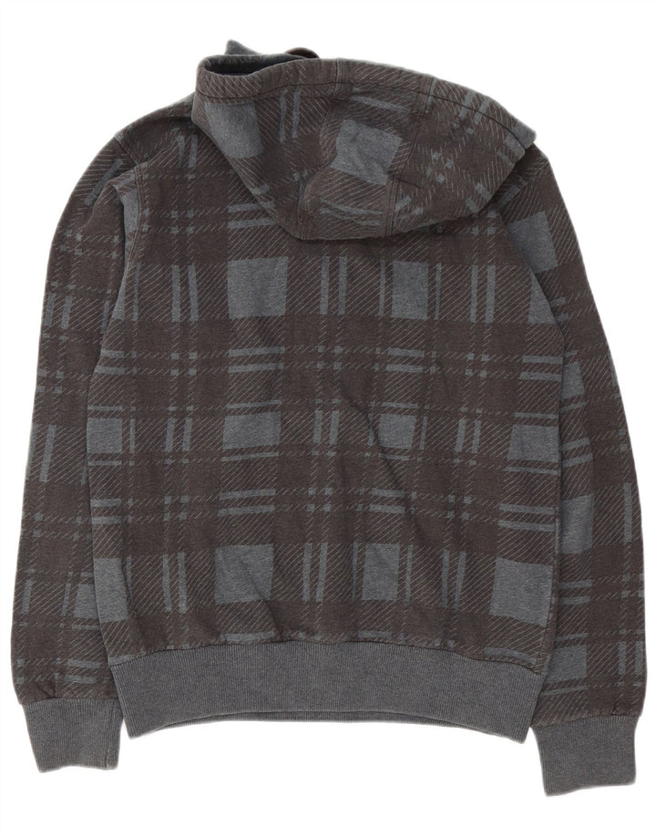 North Sails Hombre Sudadera Con Capucha Jersey De Algodón A Cuadros Gris Medio