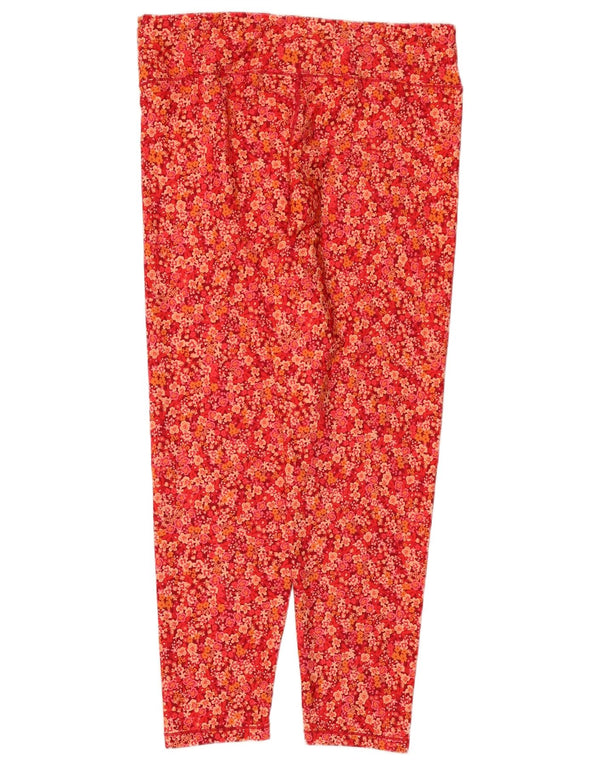 Tommy Hilfiger Leggings cortos para mujer UK 40 XL Poliéster floral rojo