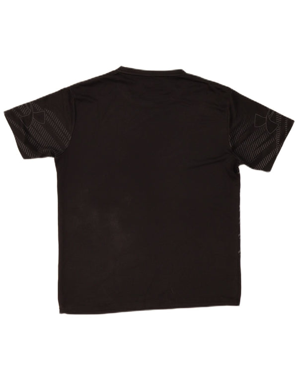 Under Armour Camiseta gráfica Heat Gear para mujer, talla 40, talla grande, color negro a rayas