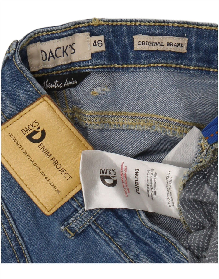 Dack's Jeans ajustados recortados para hombre EU 46 Small W30 L26 Algodón azul