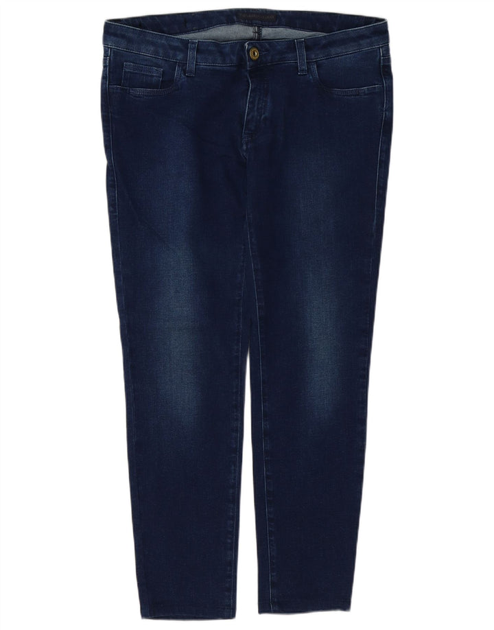 TRUSSARDI Vaqueros cónicos para mujer W29 L28 Azul marino