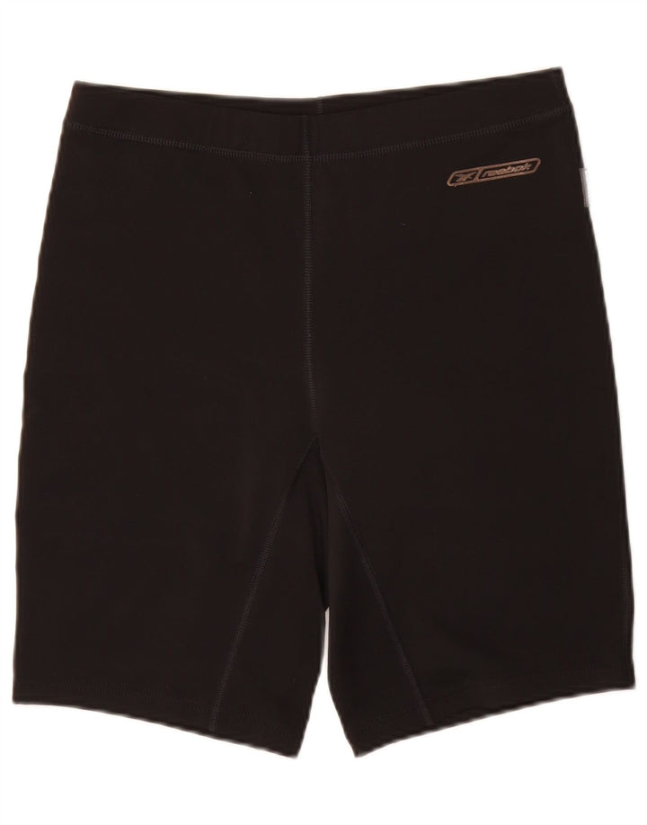 Reebok Pantalones cortos deportivos para mujer UK 44 Grande Poliéster negro