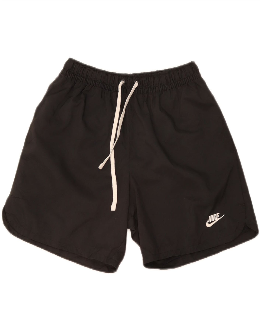 NIKE Pantalones cortos deportivos para hombre, talla pequeña, poliéster negro