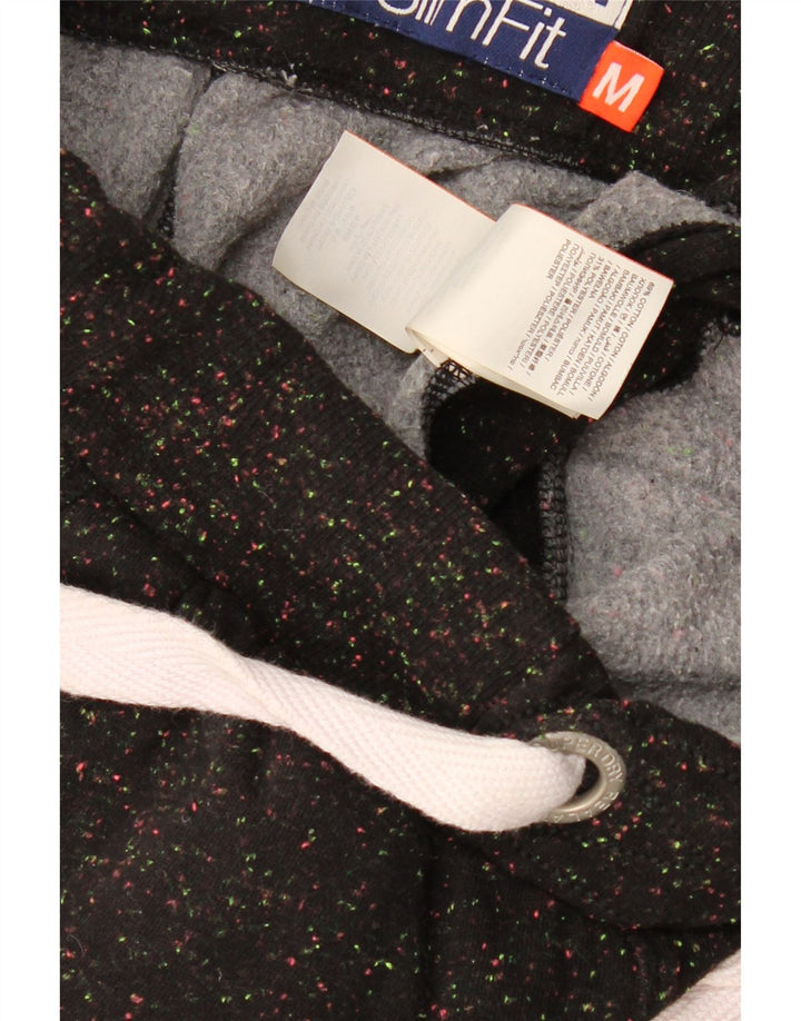 Superdry Mujer Orange Label Chándal Pantalones Joggers UK 40 Medium Negro