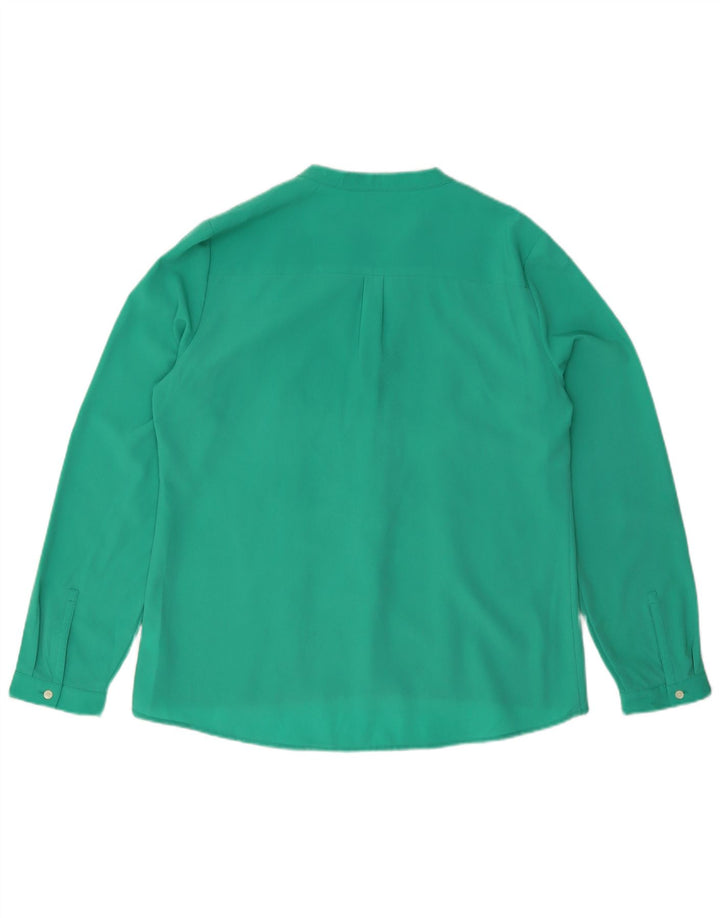 Blusa tipo camisa para mujer Calvin Klein UK 46 Poliéster verde grande