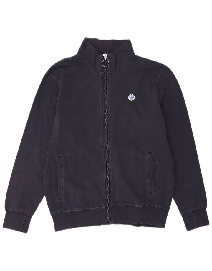 North Sails Hombre Chaqueta De Chándal Superior Azul Marino Mediano