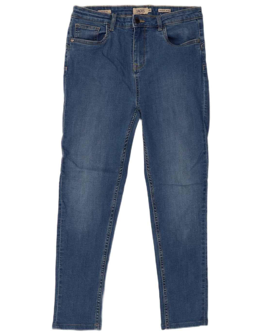 Dack's Jeans ajustados recortados para hombre EU 46 Small W30 L26 Algodón azul