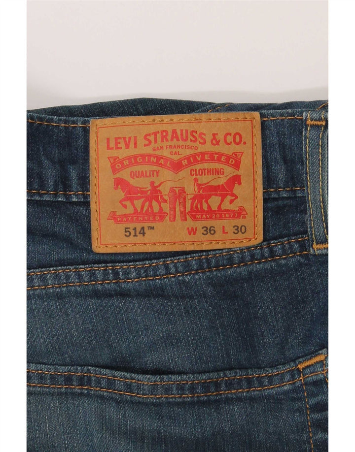 Levi's Hombre 514 Vaqueros Rectos W36 L30 Azul