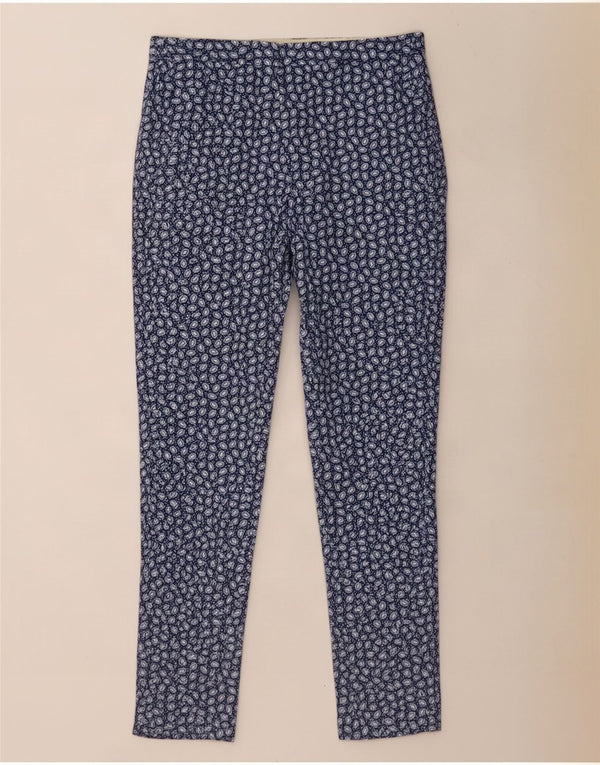 Massimo Dutti Pantalón Chino Mujer EU 38 Small W28 L27 Azul Marino Moteado