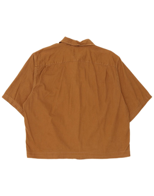 Wrangler Camisa Manga Corta Hombre XL Marrón Algodón