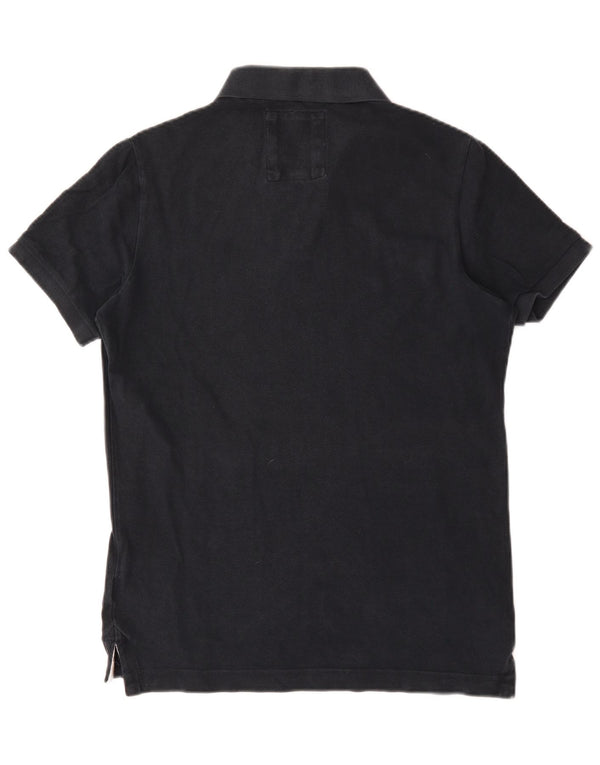 Superdry Polo para hombre de algodón azul marino grande