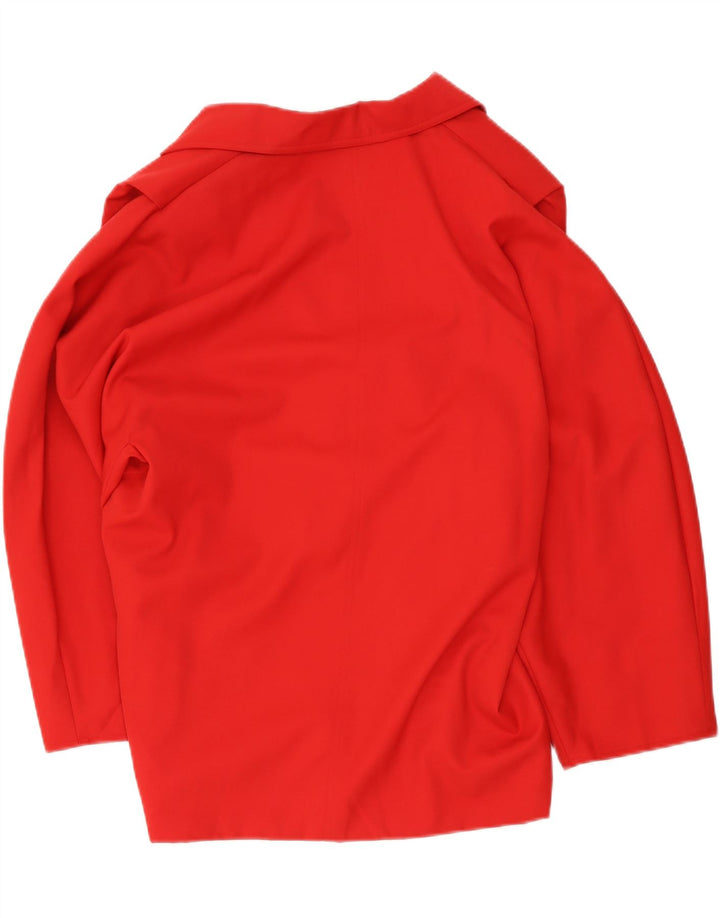 Max Mara Chaqueta tipo blazer extragrande con doble botonadura para mujer UK 10 Small Red