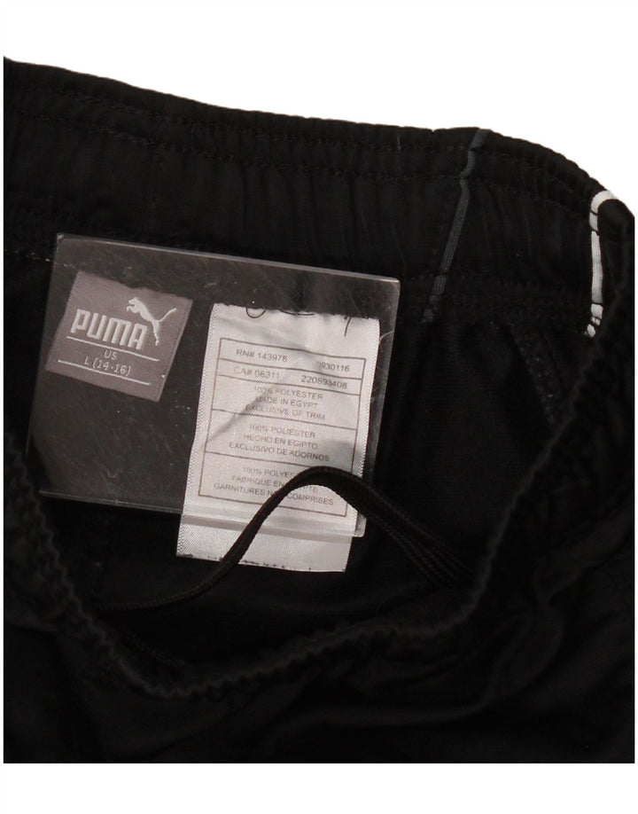 PUMA Pantalones de chándal para niño 11-12 años Grande Negro Poliéster
