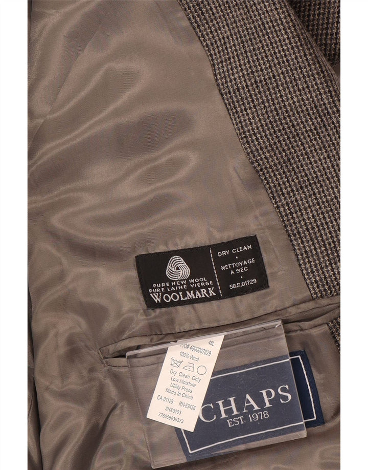 Chaps Chaqueta tipo blazer de 2 botones para hombre UK 48 3XL Lana gris
