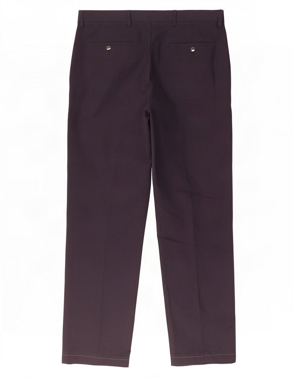 Marks & Spencer Pantalones casuales de corte regular para hombre W34 L29 Azul marino