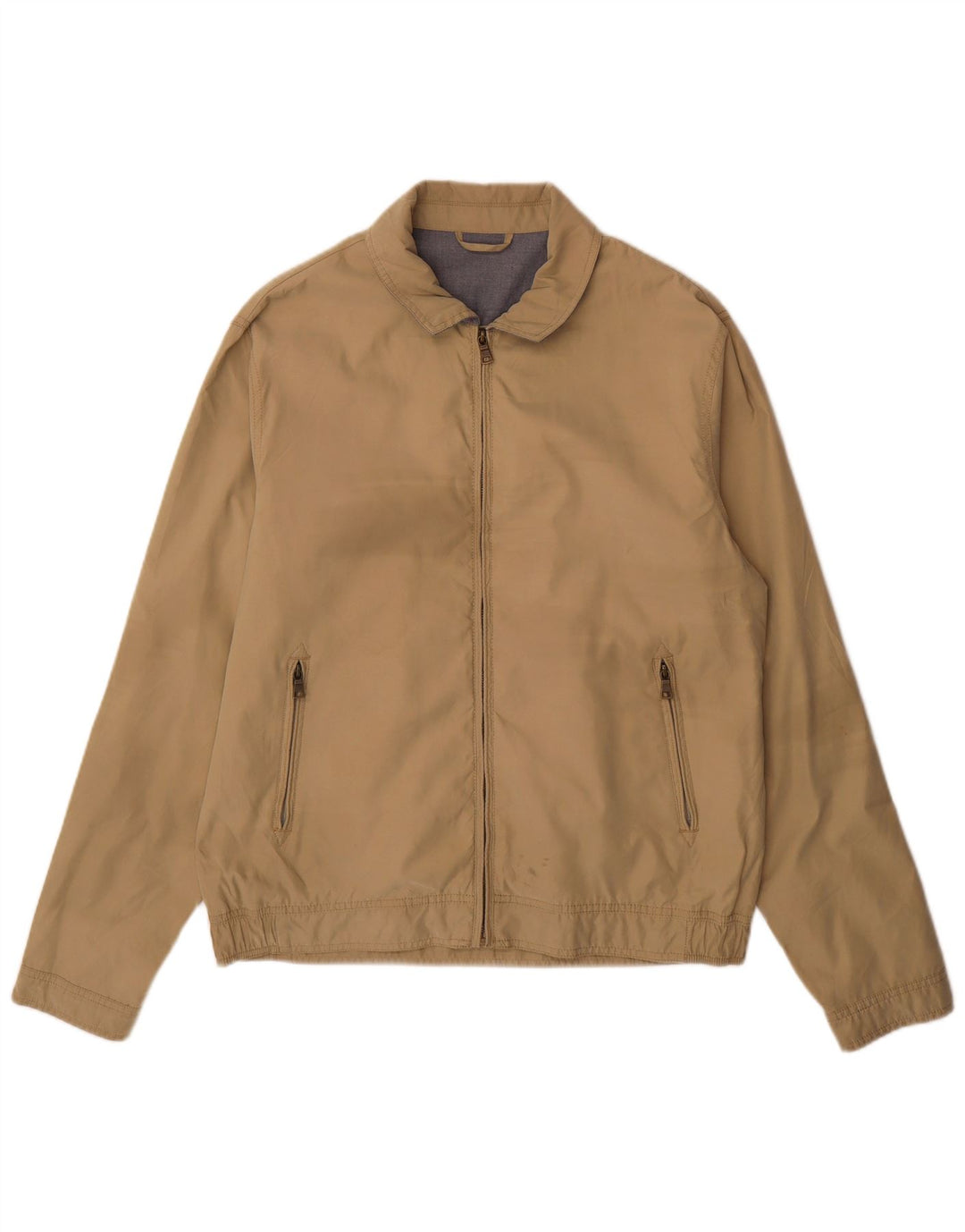 Marks & Spencer Chaqueta Bomber para Hombre UK 38 Medium Beige Poliamida