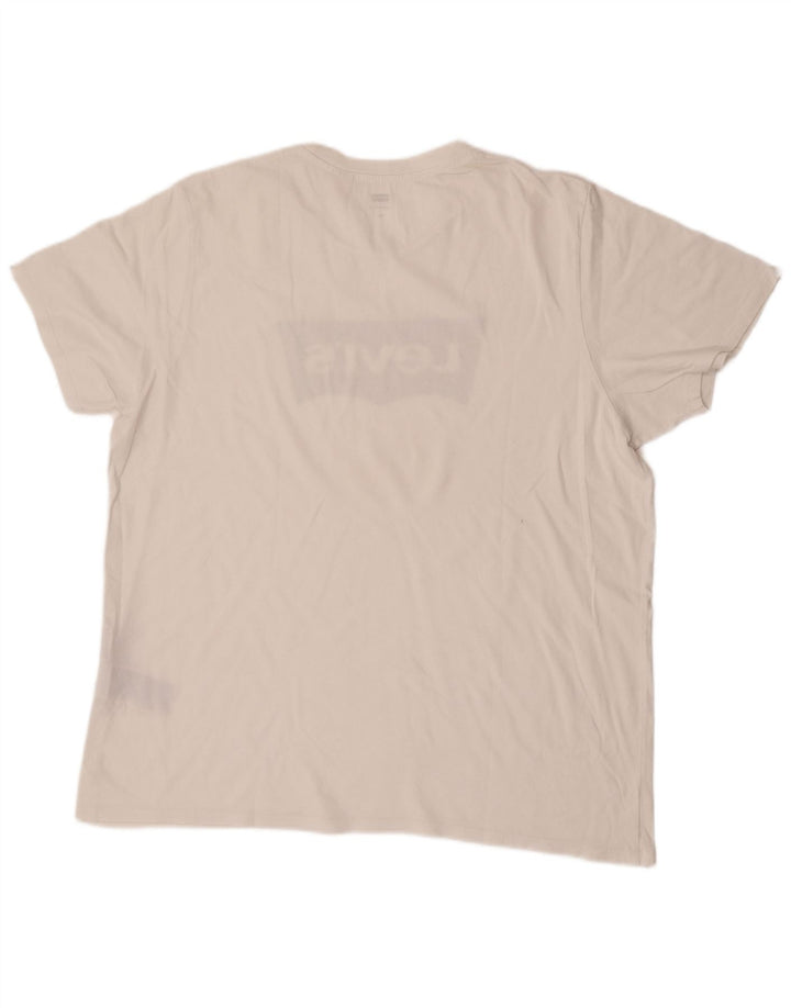 Levi's Camiseta gráfica para hombre Top 2XL Algodón blanco