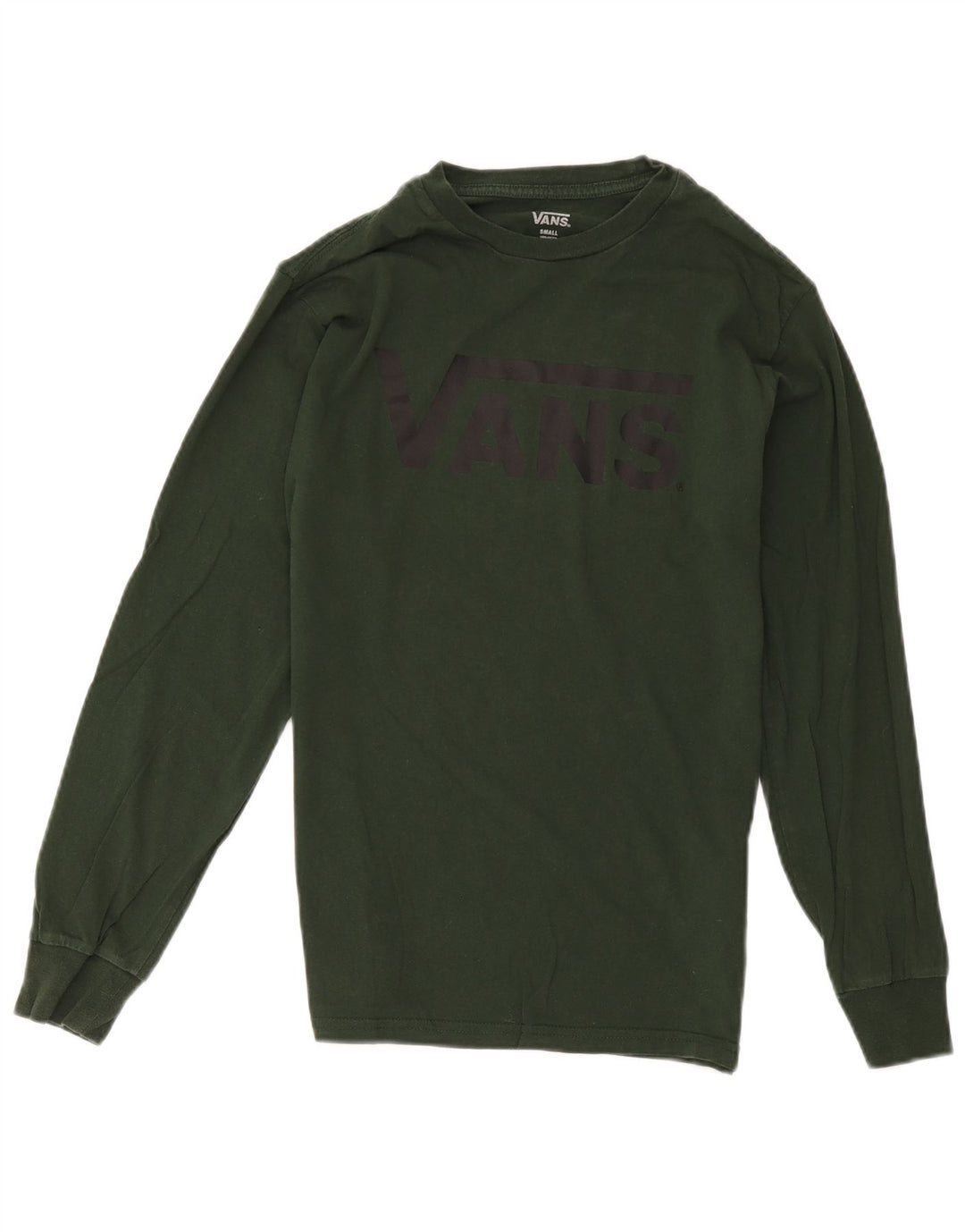 Vans Hombre Graphic Top Manga Larga Pequeño Algodón Verde