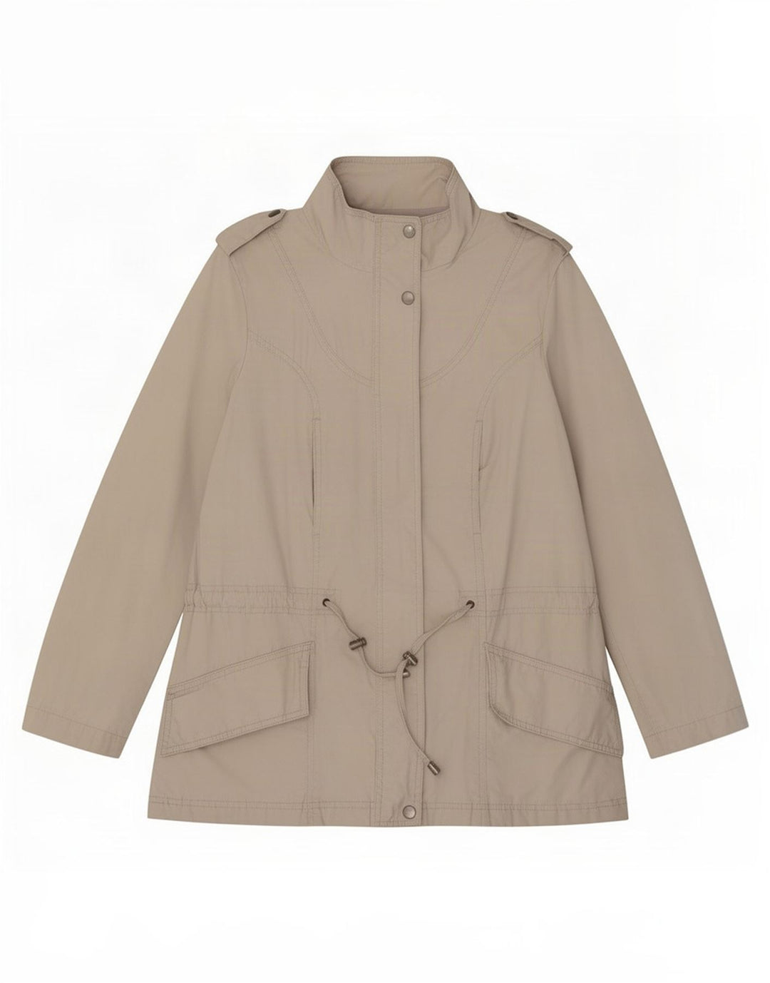 Zara Mujer Chaqueta Militar UK 12 Medium Beige