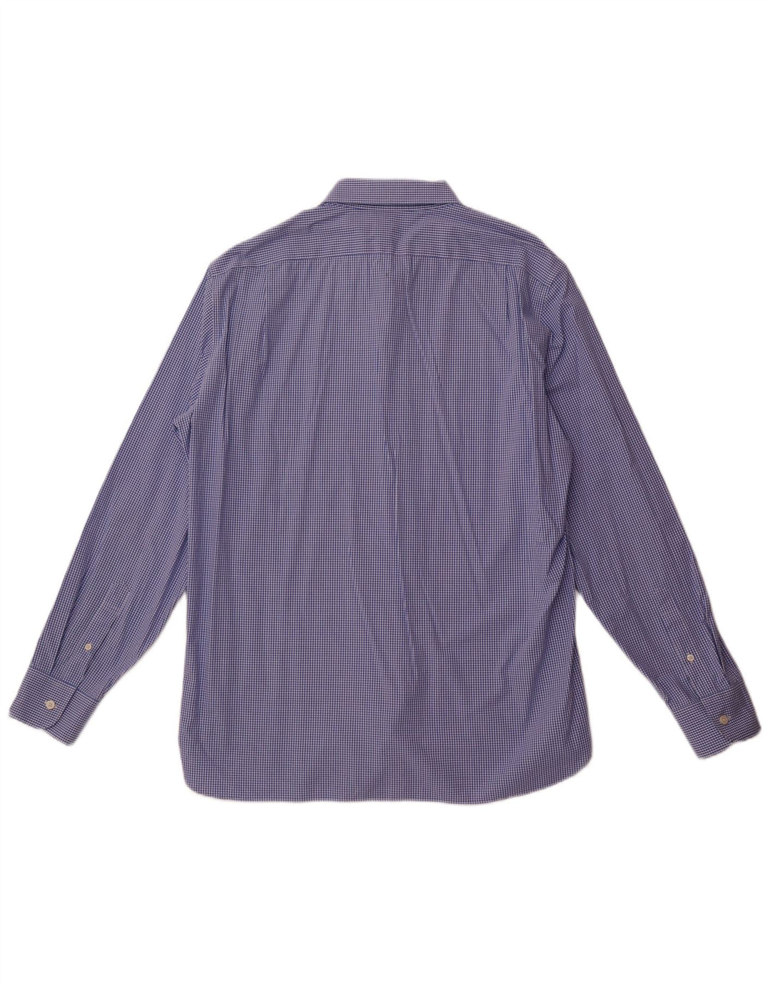 J. Crew Camisa elástica para hombre Talla 17 17/12 XL Azul Vichy
