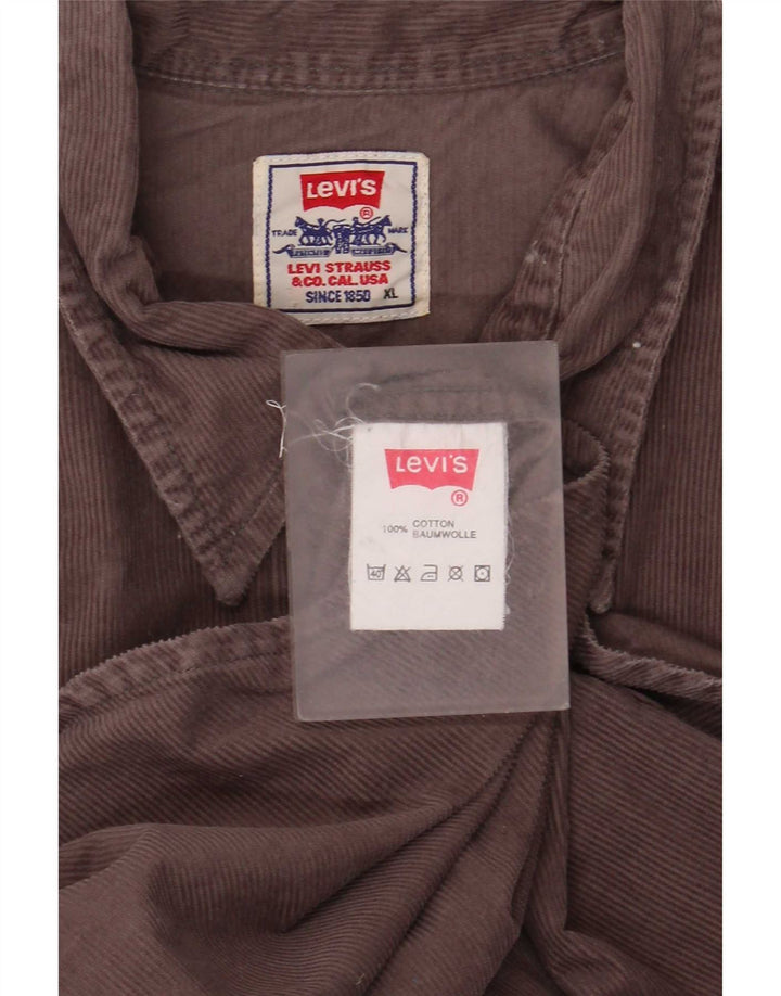 Levi's Camisa De Pana Para Hombre XL Algodón Marrón