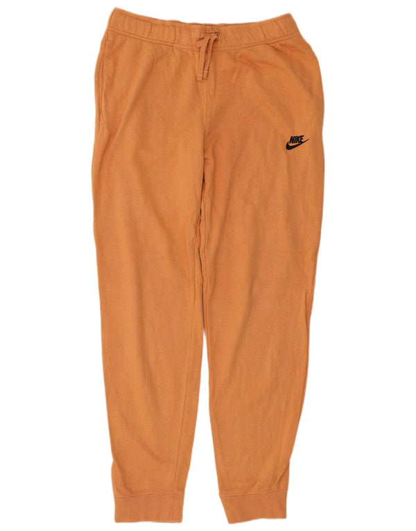 Nike Mujer Chándal Pantalones Joggers UK 44 Medio Naranja Algodón