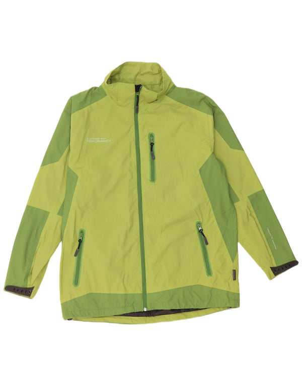 Chaqueta impermeable para hombre Coast Guard UK 40 Large Verde Colorblock Nylon