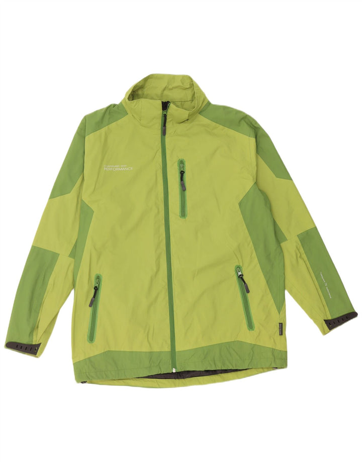 Chaqueta impermeable para hombre Coast Guard UK 40 Large Verde Colorblock Nylon