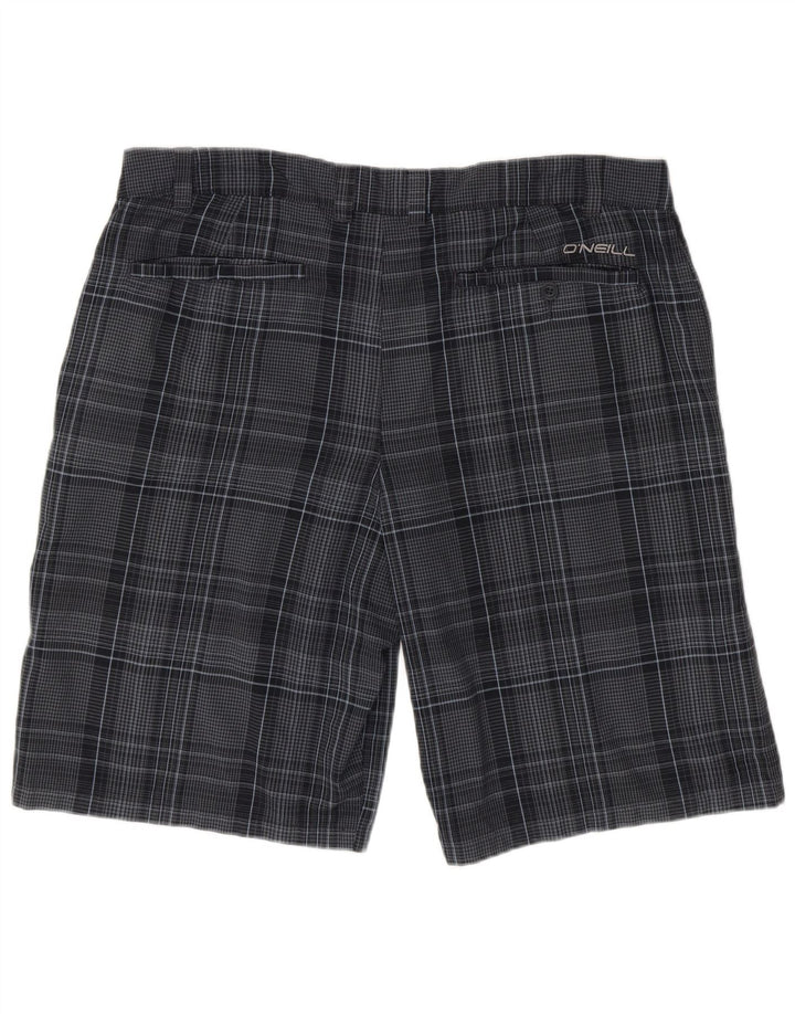 O'Neill Pantalones cortos chinos para hombre W38 XL Poliéster a cuadros azul marino