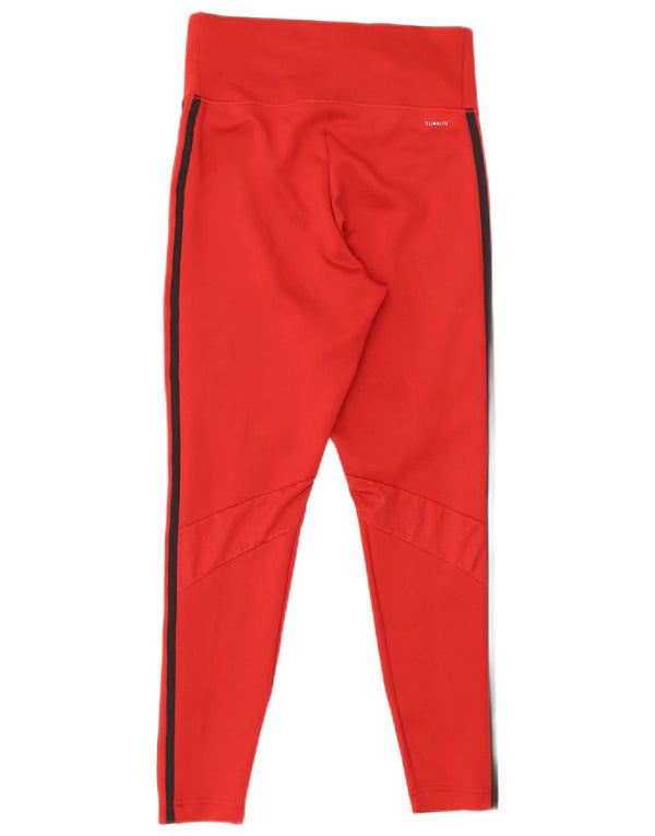 Adidas Leggings Climalite para mujer Reino Unido 12/14 Poliéster burdeos medio
