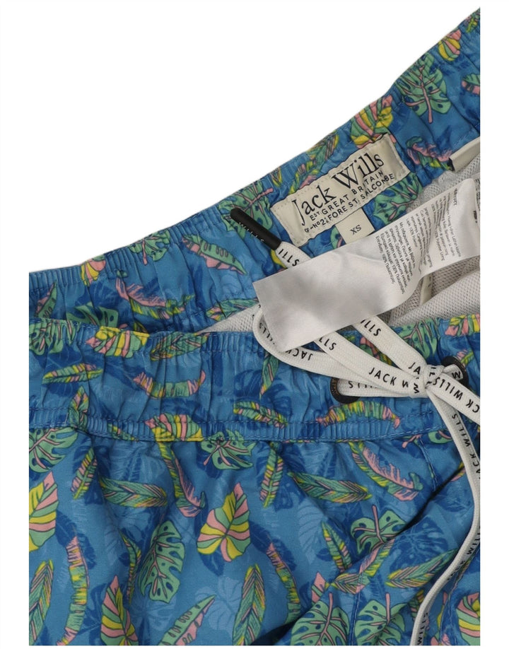 Jack Wills Bañador Hombre XS Azul Floral Poliéster Hawaiano