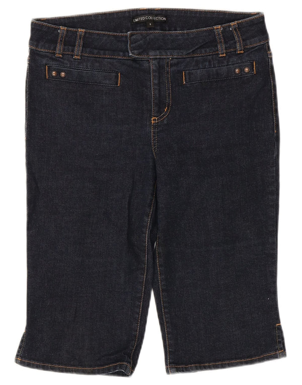 Marks & Spencer Bermudas vaqueras para mujer UK 8 Small W30 Algodón azul marino