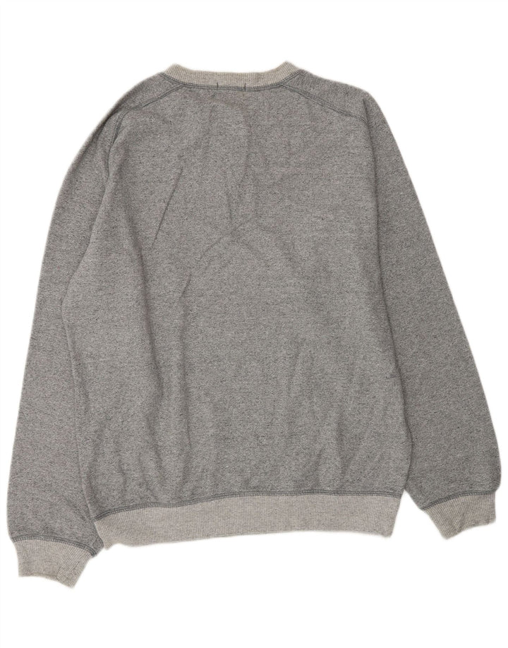 CARRERA Sudadera gráfica para hombre Jumper Large Gris Algodón