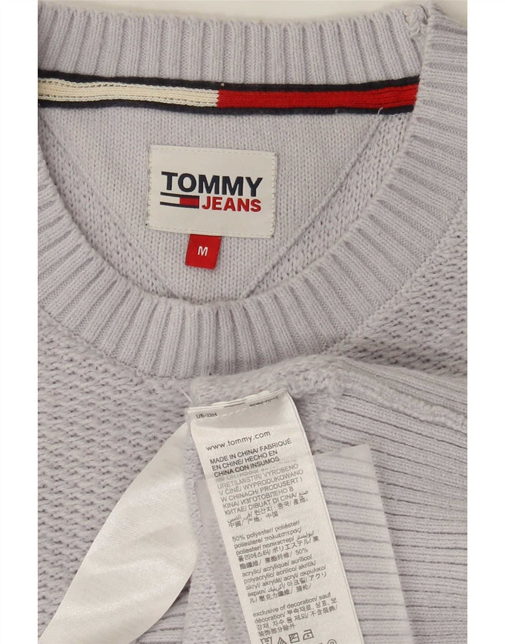 Tommy Hilfiger Jersey De Cuello Redondo Para Hombre Poliéster Gris Medio