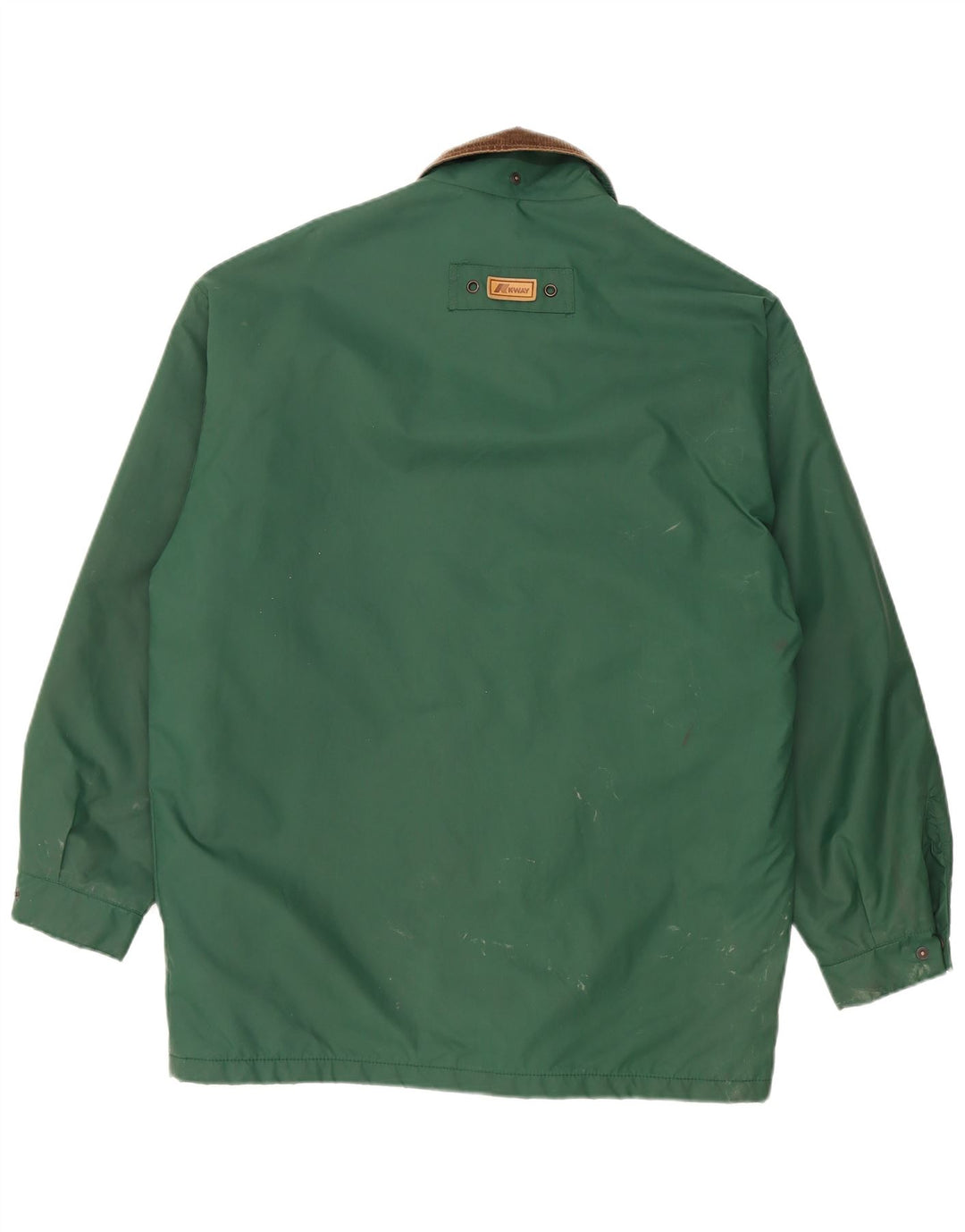 K-Way Chaqueta impermeable holgada para hombre UK 36 Small Verde Poliamida