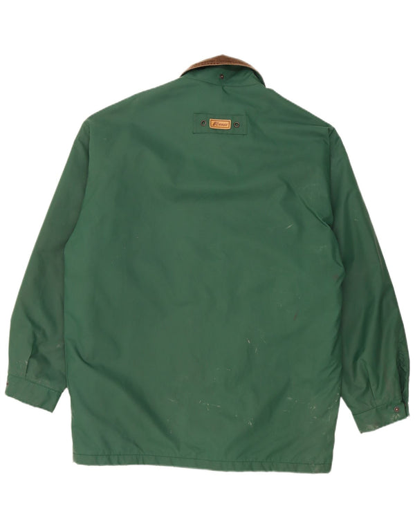 K-Way Chaqueta impermeable holgada para hombre UK 36 Small Verde Poliamida
