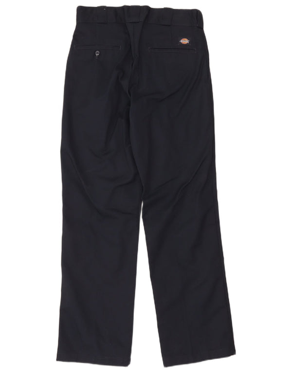 Dickies Pantalón chino recto para hombre W31 L32 Poliéster azul marino