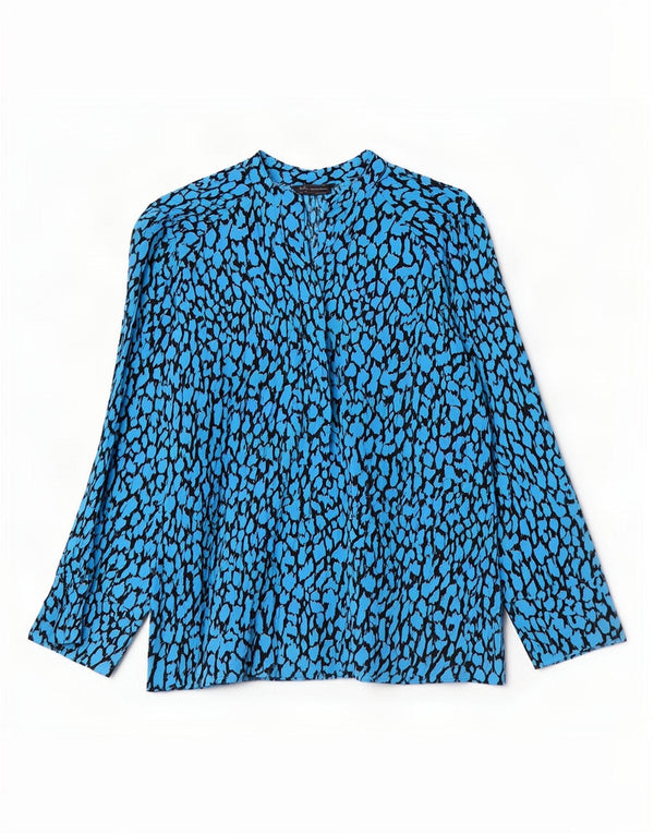Marks & Spencer Blusa de manga larga para mujer UK 42 Azul medio