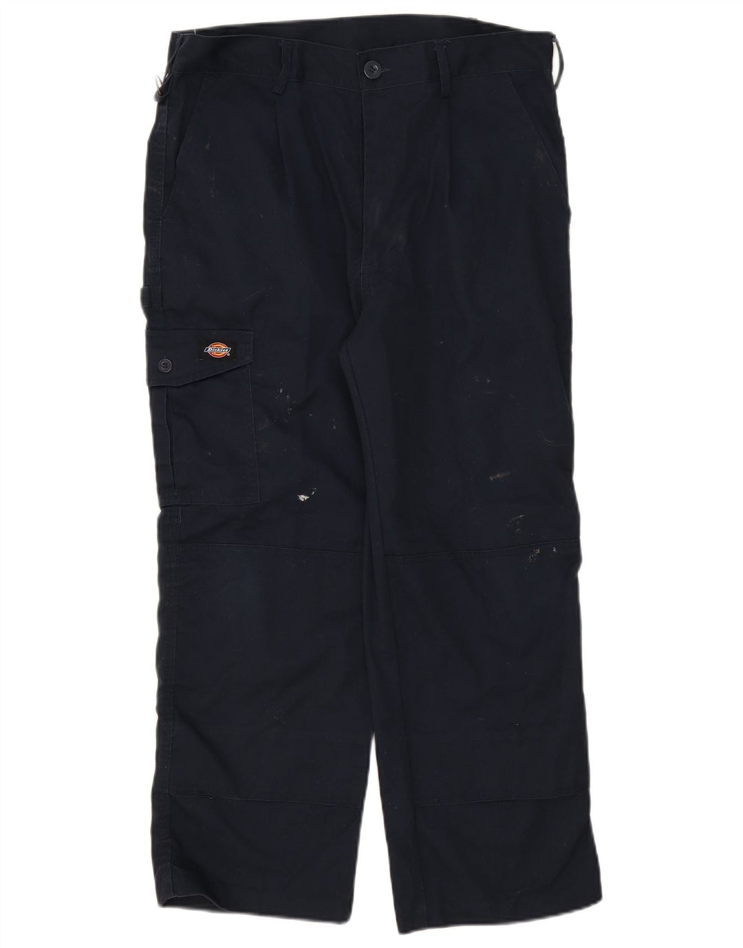 Dickies Pantalones cargo rectos para hombre W34 L26 Poliéster azul marino