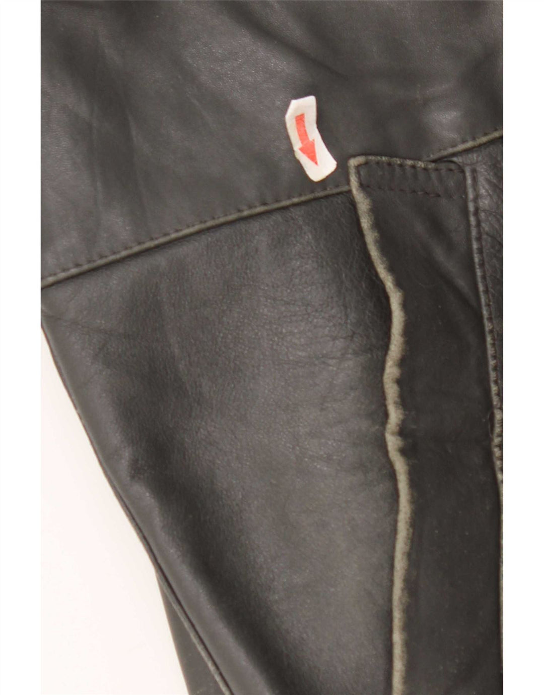 Vintage hombres chaqueta de cuero Reino Unido 40 gris grande