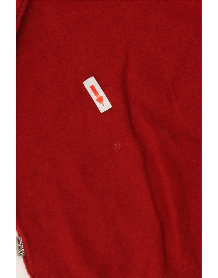 Napapijri Jersey De Cuello Redondo Para Hombre De Lana Merino Rojo Medio